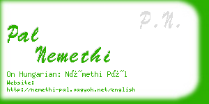 pal nemethi business card